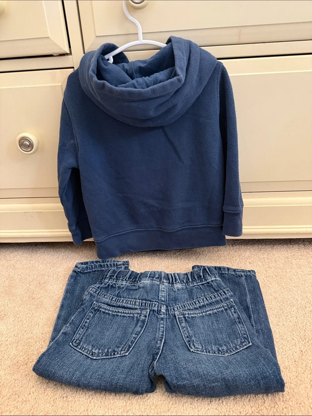 GAP Navy Blue Monster Hoodie & Denim Monster Jeans Set